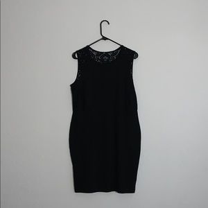 Black lace dress